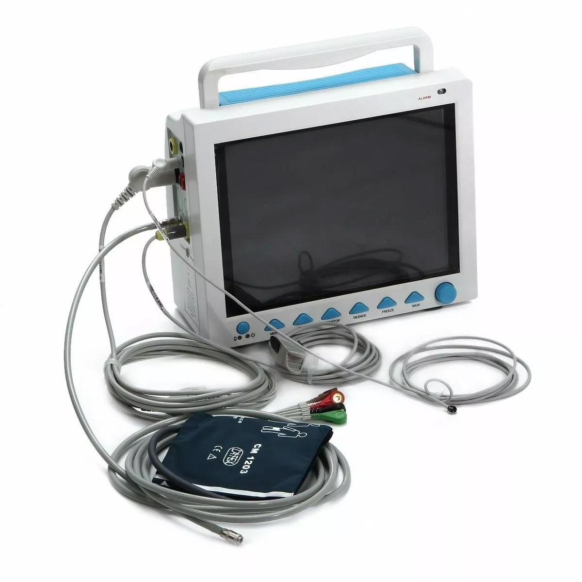 CONTEC® CMS8000 Moniteur multiparamétrique (Température, Respiration, Fréquence de pouls, NIBP, SpO2, ECG)